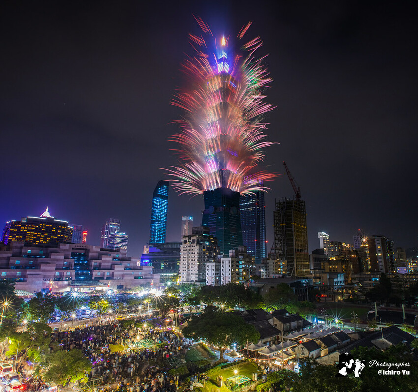 台北市信義區【101跨年煙火】拍攝點‧觀賞地點│四獸山‧象山‧虎山‧南港山‧碧山巖‧烘爐地‧劍潭山‧老地方觀機平台‧信義區‧惠