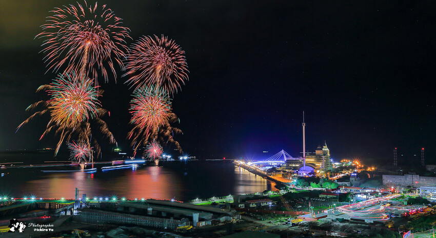 新北市淡水區【淡水漁人碼頭煙火】淡水八里煙火拍攝點‧觀賞地點‧施放時間‧砲台位置‧交通‧公車‧渡輪│如何手機拍攝煙火‧手
