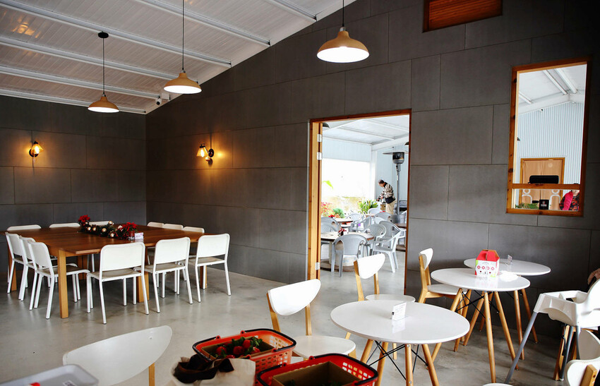 採草莓囉!苗栗大湖特色農場推薦,紅色琉璃瓦&SUHU Caf