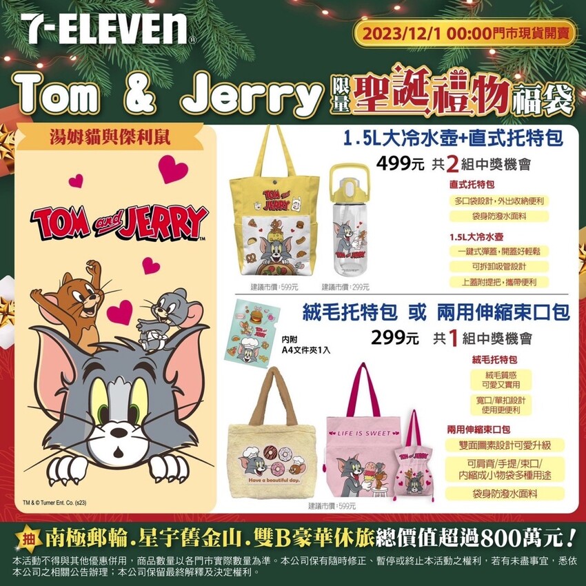 2023年7-ELEVEN聖誕禮物福袋/聖誕節交換禮物推薦!提早慶新年!7-11新年福袋前部曲/7款卡通聯名-史努比/Hello