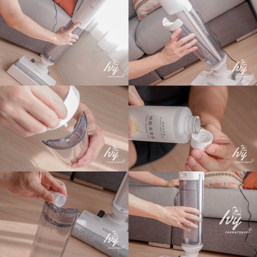 Haier海爾智慧洗地機W3 |最輕型洗地機推薦,同時吸拖還能自動清洗,加上獨創滾刷設計讓毛髮不纏繞,有小孩、毛孩家庭必備清潔神器! - 艾薇覓食趣