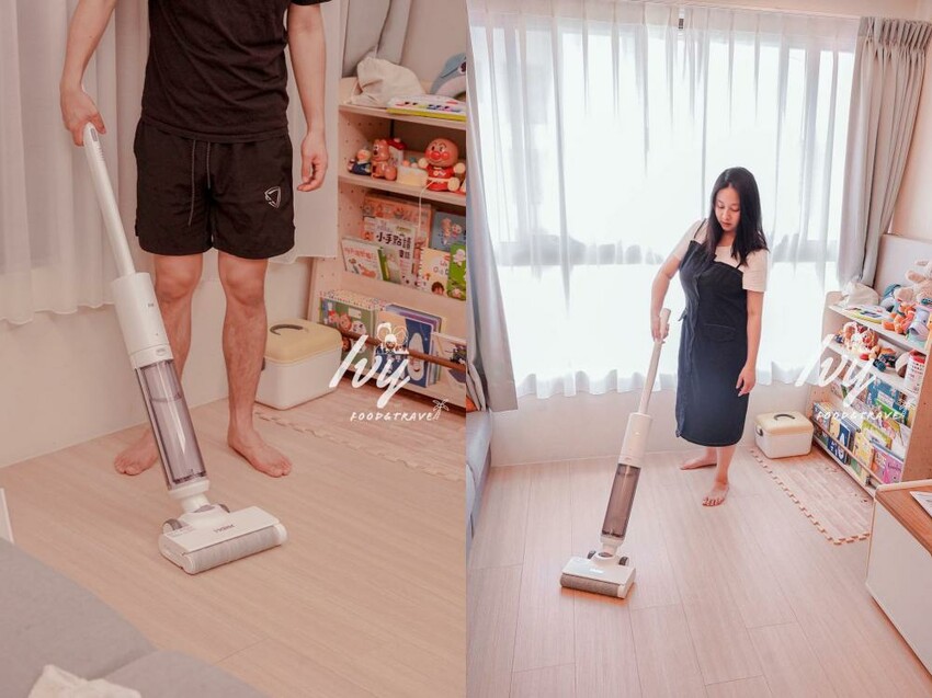 Haier海爾智慧洗地機W3 |最輕型洗地機推薦,同時吸拖還能自動清洗,加上獨創滾刷設計讓毛髮不纏繞,有小孩、毛孩家庭必備清潔神器! - 艾薇覓食趣