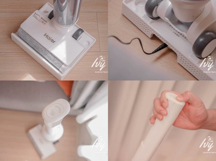 Haier海爾智慧洗地機W3 |最輕型洗地機推薦,同時吸拖還能自動清洗,加上獨創滾刷設計讓毛髮不纏繞,有小孩、毛孩家庭必備清潔神器! - 艾薇覓食趣