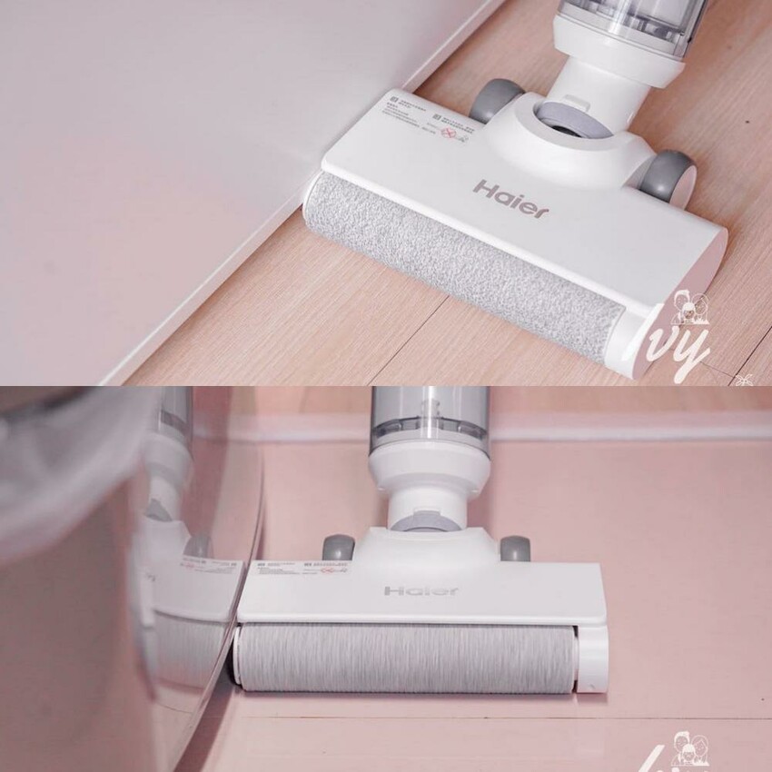 Haier海爾智慧洗地機W3 |最輕型洗地機推薦,同時吸拖還能自動清洗,加上獨創滾刷設計讓毛髮不纏繞,有小孩、毛孩家庭必備清潔神器! - 艾薇覓食趣