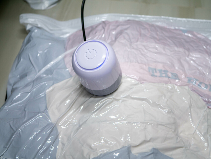 【開箱】空間魔術師-真空壓縮袋，組合包五百有找CP值超高，有線吸力強，壓縮更極致！