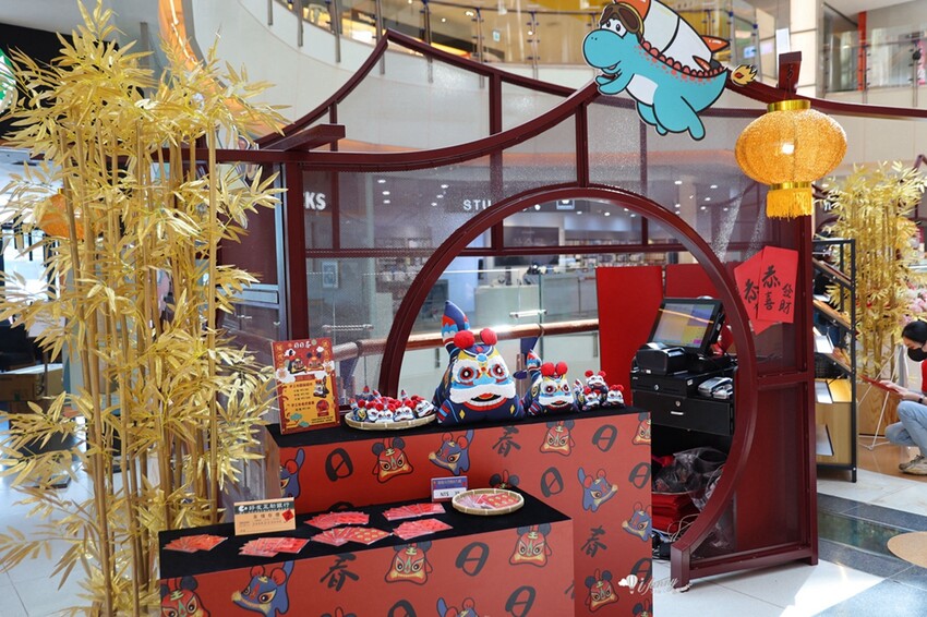 桃園市中壢區大江購物中心 2024新春賀歲鈔好逛 東方美學賀歲裝置藝術在大江  好拍好買
