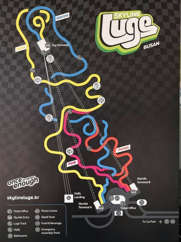 韓國釜山｜Skyline Luge(스카이라인루지) 斜坡滑車，揪上親朋好友尬車去！(含交通方式)