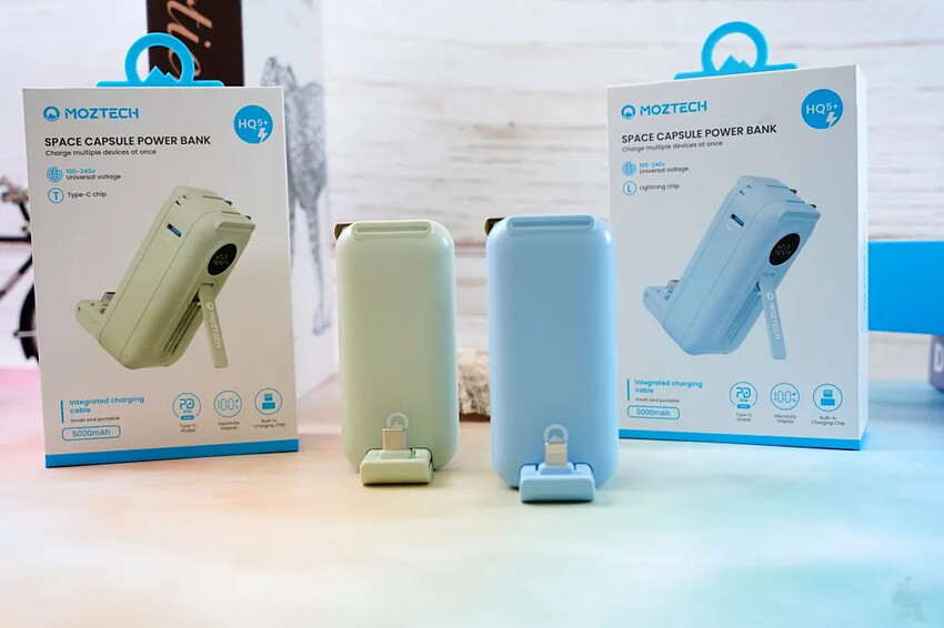 輕巧多功能口袋行動電源｜MOZTECH 太空艙輕巧多功能口袋行動電源評測