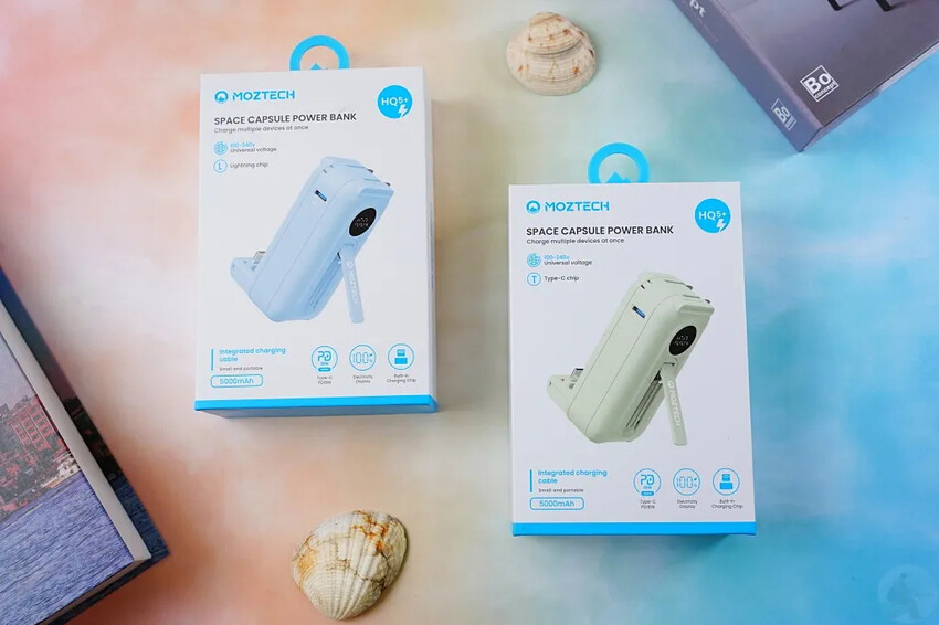 輕巧多功能口袋行動電源｜MOZTECH 太空艙輕巧多功能口袋行動電源評測
