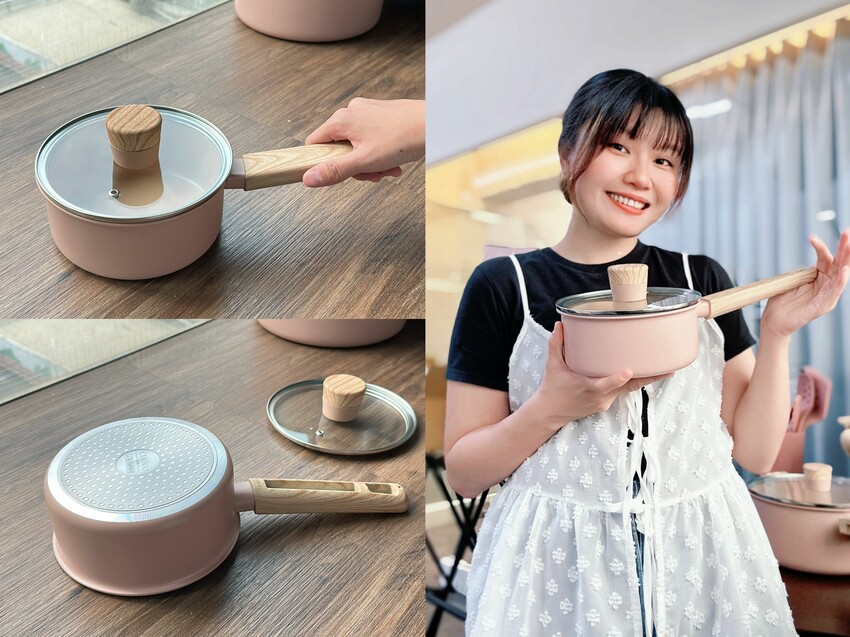 [開箱測評]義大利 CUOCO 北歐系列｜粉彩鑽瓷IH陶瓷不沾鍋具組｜Diamikos⁺晶彩鑽瓷技術｜全系列6種不同尺寸鍋具 ｜不沾耐用又好看！ - 萍姐愛分享