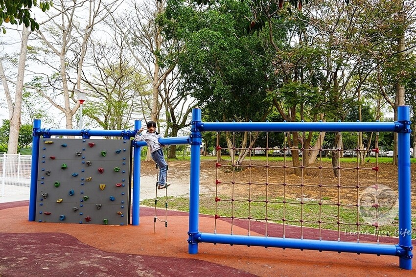 台中市新社區台中新社|山城首座6.3米高櫻花主題溜滑梯開放使用,櫻花特色共融遊戲場,櫻花季賞花最佳去處|新社復盛公園