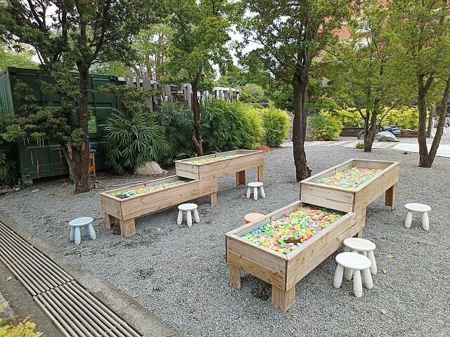 彰化縣田尾鄉好田森林 | 彰化親子景點．融合恐龍主題和南洋風情的休閒園區．美美場景超好拍．滑草&空中卡丁車超好玩