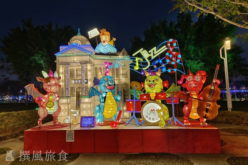 台中市西屯區【2024中台灣燈會】超可愛馬卡龍燈區把動物變成甜點啦！6大展區、29區台中特色花燈、主燈秀影片