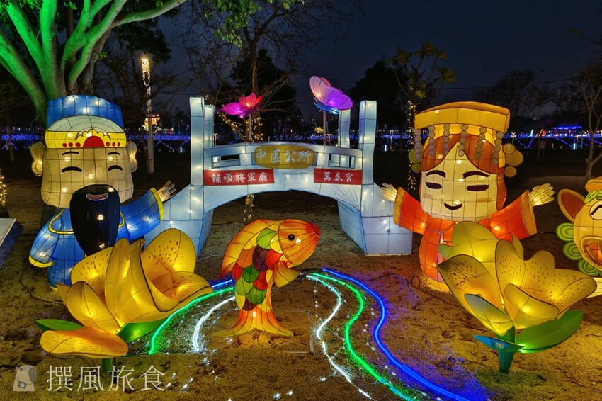 台中市西屯區【2024中台灣燈會】超可愛馬卡龍燈區把動物變成甜點啦！6大展區、29區台中特色花燈、主燈秀影片