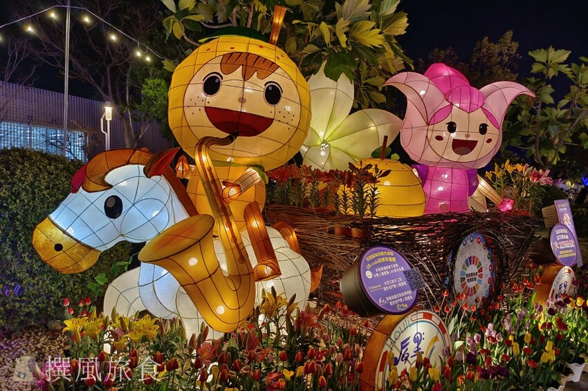 台中市西屯區【2024中台灣燈會】超可愛馬卡龍燈區把動物變成甜點啦！6大展區、29區台中特色花燈、主燈秀影片