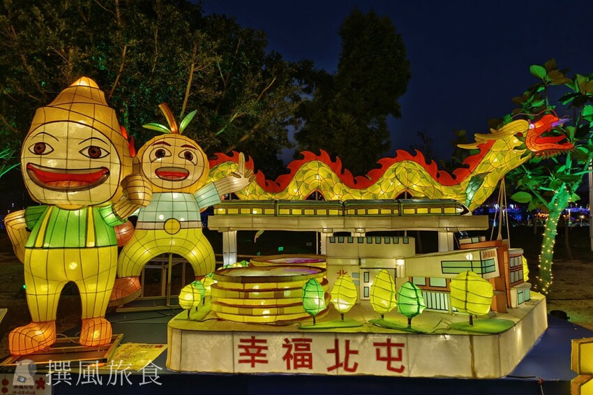 台中市西屯區【2024中台灣燈會】超可愛馬卡龍燈區把動物變成甜點啦！6大展區、29區台中特色花燈、主燈秀影片