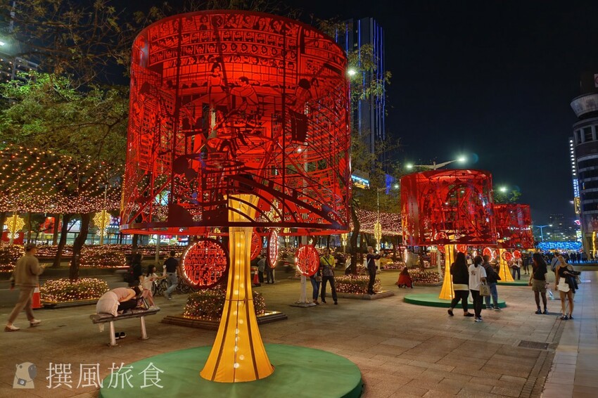 台北市萬華區【2024台北燈節實拍】3大展區花燈藝術登場！西門紅樓、北門光雕、燈籠隧道