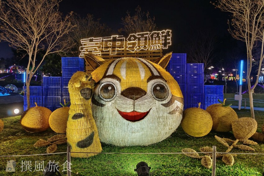 台中市西屯區【2024中台灣燈會】超可愛馬卡龍燈區把動物變成甜點啦！6大展區、29區台中特色花燈、主燈秀影片