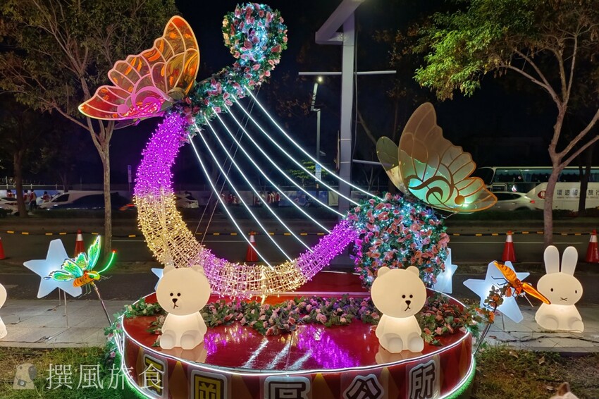 台中市西屯區【2024中台灣燈會】超可愛馬卡龍燈區把動物變成甜點啦！6大展區、29區台中特色花燈、主燈秀影片