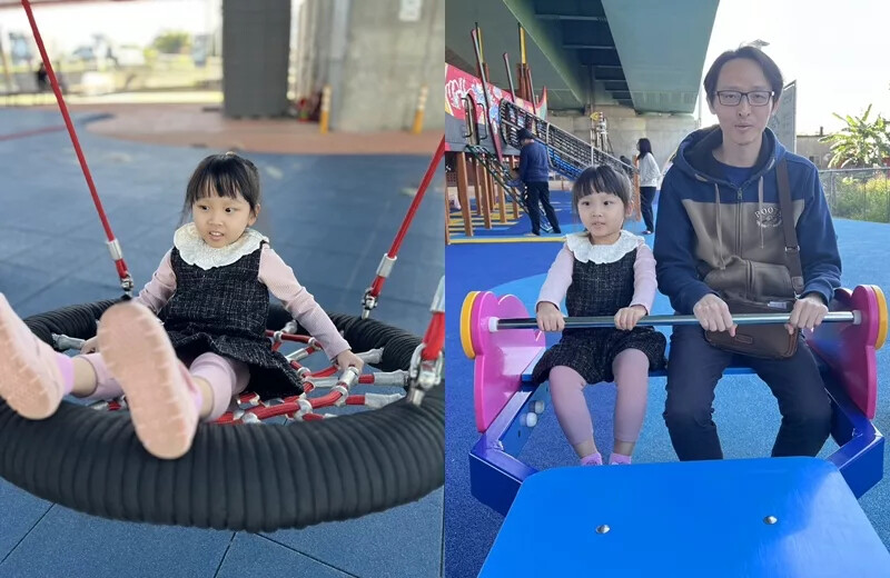 宜蘭縣礁溪鄉礁溪二龍之心親子公園》龍舟溜滑梯、大碗公溜滑梯挖沙坑、體健設施免費玩，還能遮陽擋雨、競渡龍舟真好拍