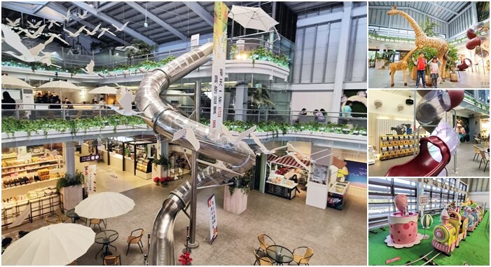 宜蘭縣冬山鄉武淵水火同源親子公園》滾輪溜滑梯、大碗公溜滑梯、戲水池大沙坑攀爬網