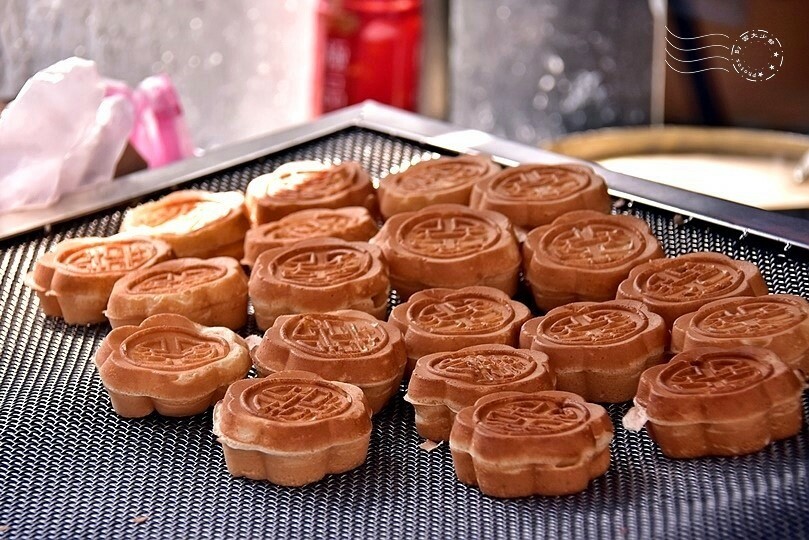 新竹城隍廟:梅花雞蛋糕