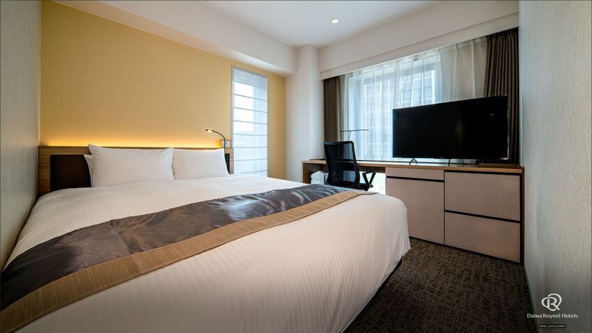 大和ROYNET飯店 熊本｜花畑町站步行1分/熊本城步行5分-恬靜雙人房【不挑房】-1