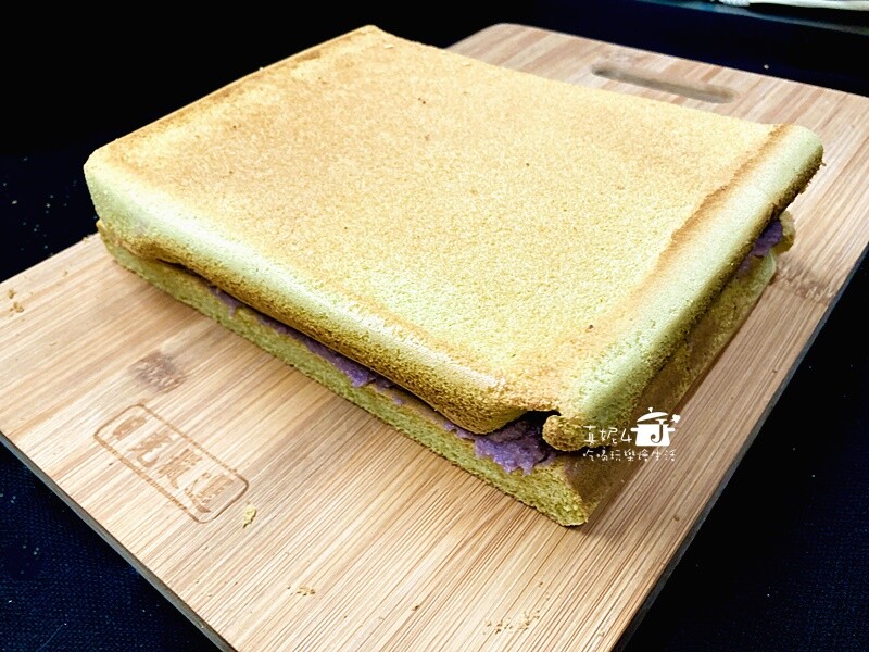 烘焙筆記│抹茶芋泥夾心蛋糕