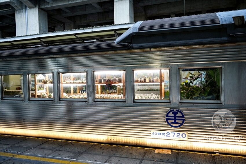 台中新店|微景火車店-DR2700型柴油客車上的綠植小店,多肉觀葉植物還有綠藻球!