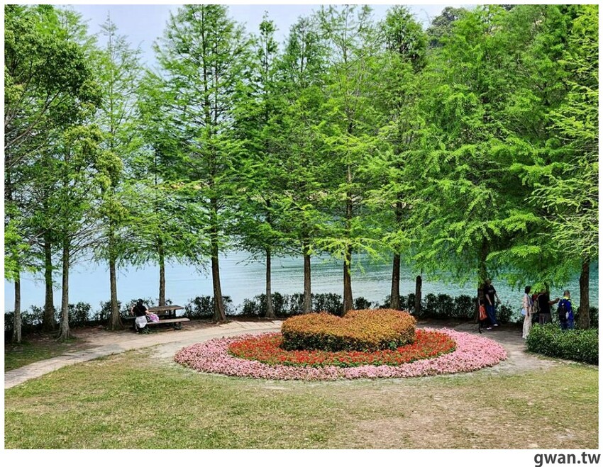 日月潭親子腳踏車推薦,騎電輔車暢遊全球十大最美自行車道,還會送蛙蛙風車耶~