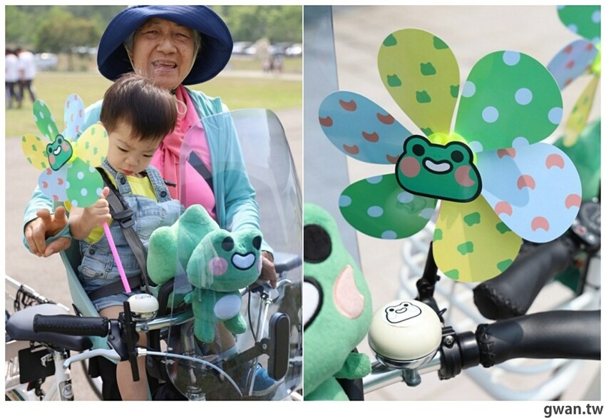 日月潭親子腳踏車推薦,騎電輔車暢遊全球十大最美自行車道,還會送蛙蛙風車耶~