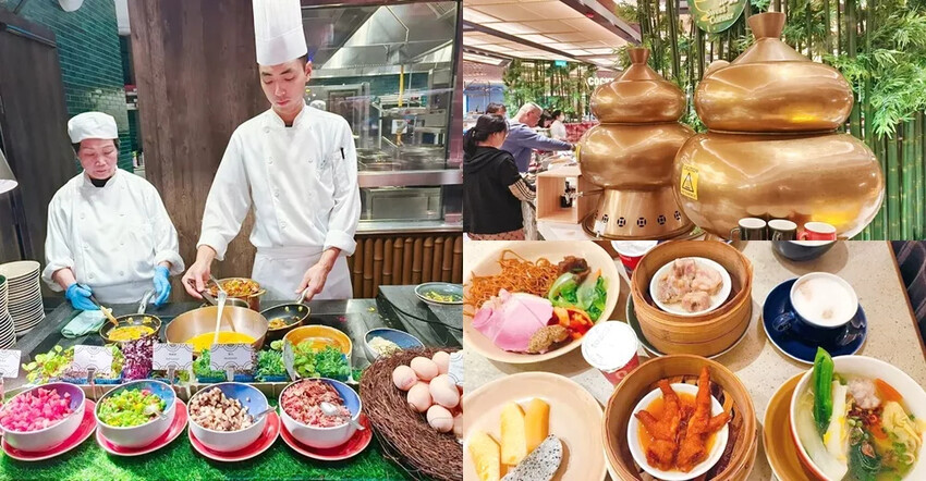 澳門澳門自助山》上葡京綜合度假村早餐Buffet，中西式豪華自助早餐百匯，港式點心飲料一級棒