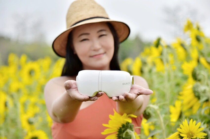 家電開箱｜MUNICHI 沐尼黑 空氣波熱敷眼部按摩器 MR