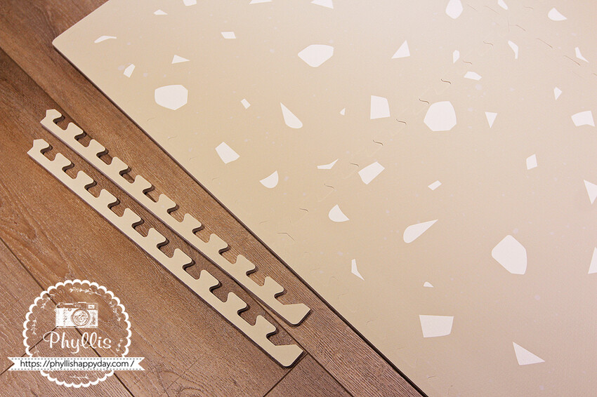 『Playzu 歐美設計無毒巧拼地墊』育兒好物嚴選｜簡約美學與安全性的完美結合｜幫小寶貝打造時尚與安全的空間｜兒童巧拼地墊｜寶寶爬行墊｜遊戲地墊 - 相片中的菲莉絲