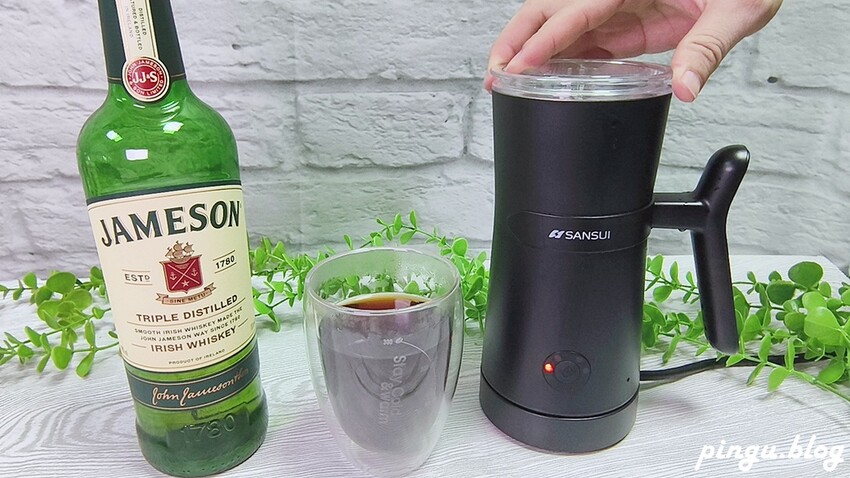 SANSUI山水｜冷熱兩用分離式電動奶泡機 可冷熱奶泡／打發奶蓋／咖啡拉花一機多用