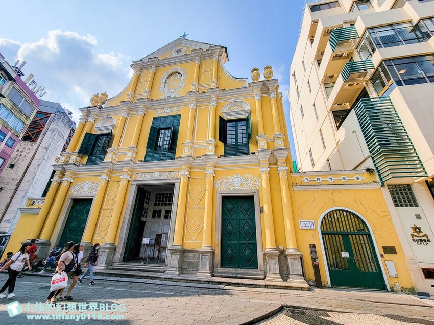 澳門2024澳門自由行/七大必去大三巴牌坊周邊免費景點推薦/議事亭前地、玫瑰聖母堂、戀愛巷/澳門自由行一日遊