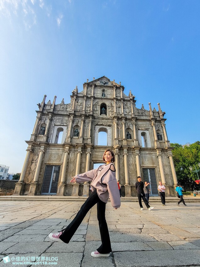 澳門2024澳門自由行/七大必去大三巴牌坊周邊免費景點推薦/議事亭前地、玫瑰聖母堂、戀愛巷/澳門自由行一日遊