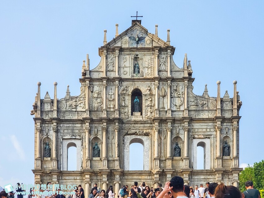 澳門2024澳門自由行/七大必去大三巴牌坊周邊免費景點推薦/議事亭前地、玫瑰聖母堂、戀愛巷/澳門自由行一日遊