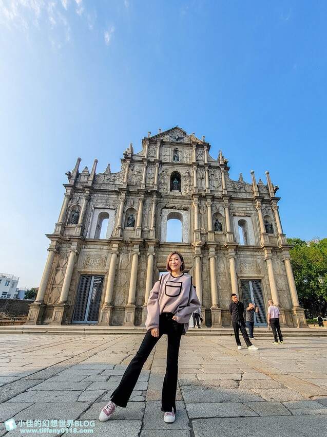 澳門2024澳門自由行/七大必去大三巴牌坊周邊免費景點推薦/議事亭前地、玫瑰聖母堂、戀愛巷/澳門自由行一日遊