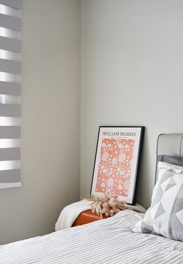 台中室內設計推薦:綻緣空間設計,現代透亮新家,臥室打通大2房