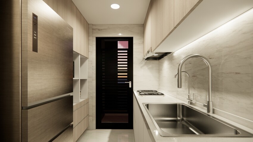 台中室內設計推薦:綻緣空間設計,現代透亮新家,臥室打通大2房