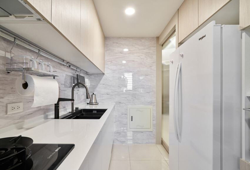 台中室內設計推薦:綻緣空間設計,現代透亮新家,臥室打通大2房