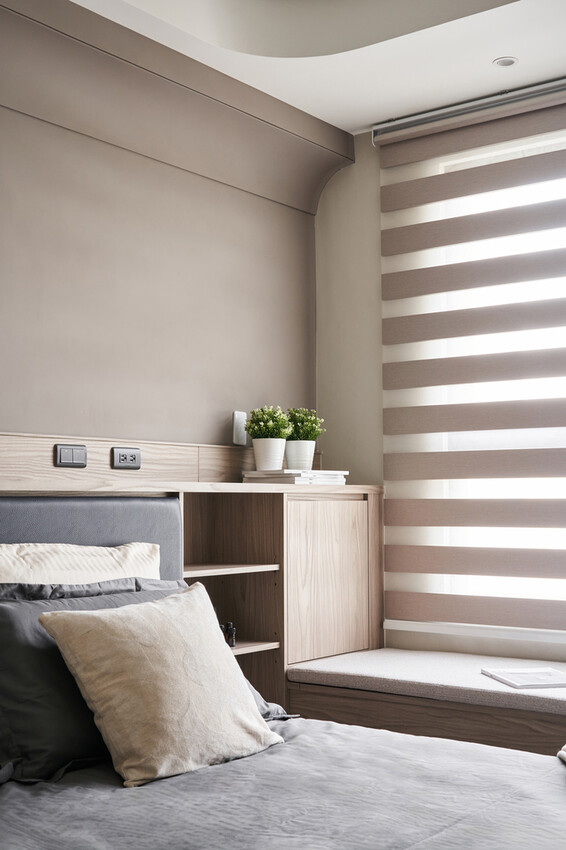 台中室內設計推薦:綻緣空間設計,現代透亮新家,臥室打通大2房