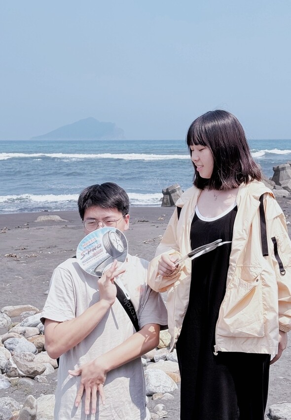 宜蘭縣頭城鎮403地震後的龜山島龜首沒斷，原來只是微整形，微浪漫的竹安海堤