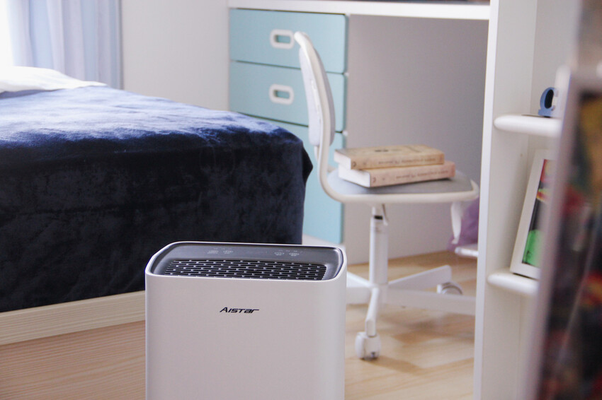 AISTAR一級省電6L除濕機:小坪數專用,除濕、清淨、乾衣有滾輪好移動!