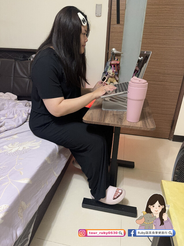 【生活好物開箱】KAKU 小氣壓升降桌，機動性高，移動方便居