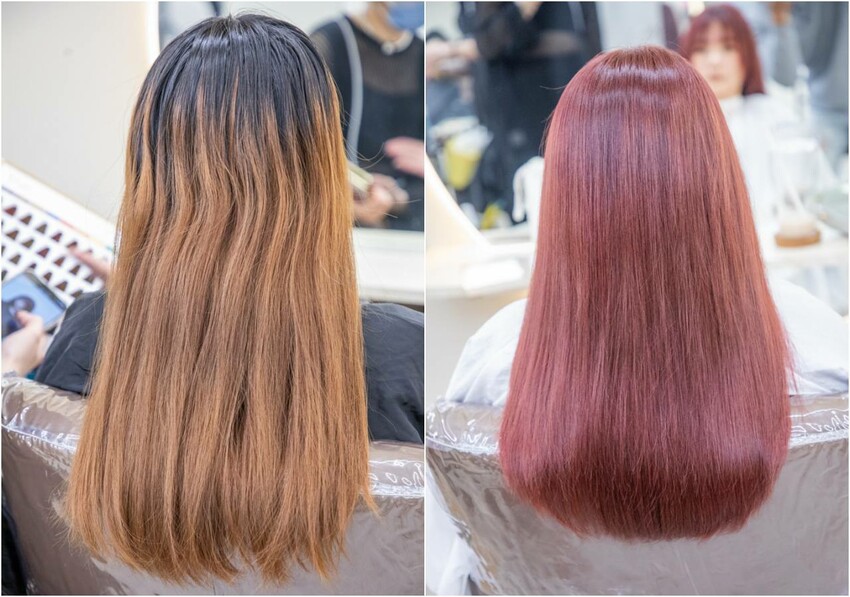 台北平價染髮推薦｜網美必染顯白韓流色系｜大安區職人髮型設計尤拿Una