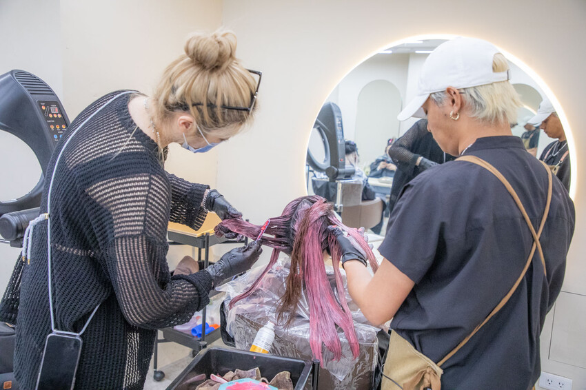 台北平價染髮推薦｜網美必染顯白韓流色系｜大安區職人髮型設計尤拿Una