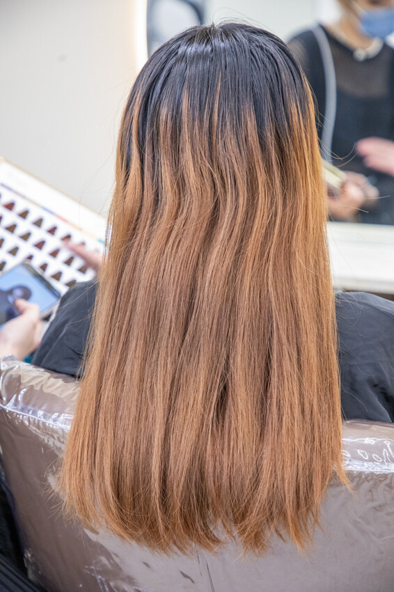 台北平價染髮推薦｜網美必染顯白韓流色系｜大安區職人髮型設計尤拿Una