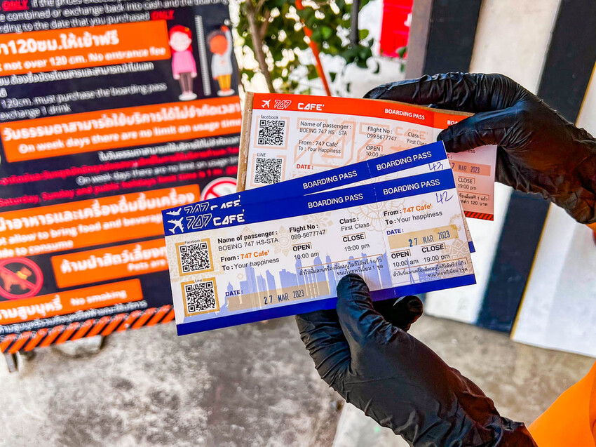 泰國747 CAFE BANGKOK｜有錢就是任性！直接拉一台747飛機來開咖啡廳